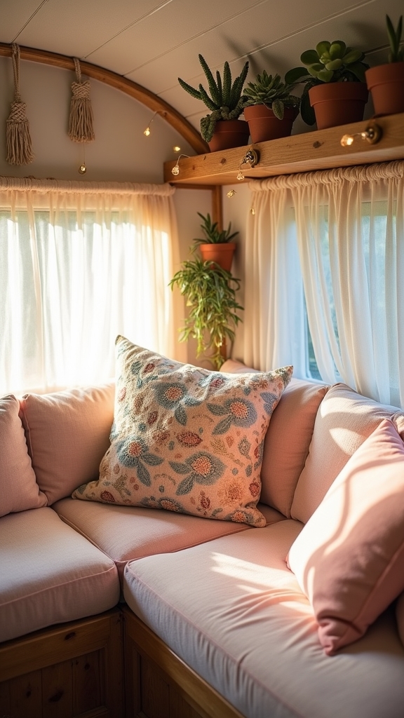 soft pastel boho retreat