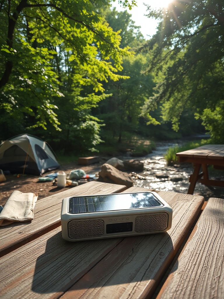 solar powered bluetooth speaker