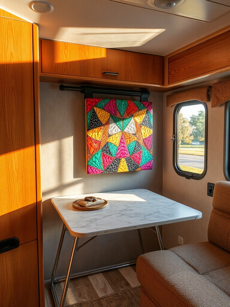 space saving fold down art