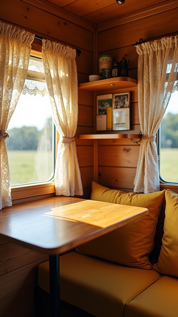 space saving vintage camper tables