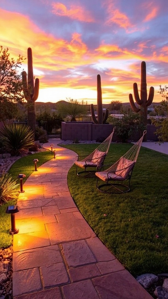 strategic solar pathway lighting