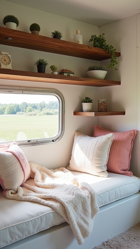 stylish hidden storage shelves