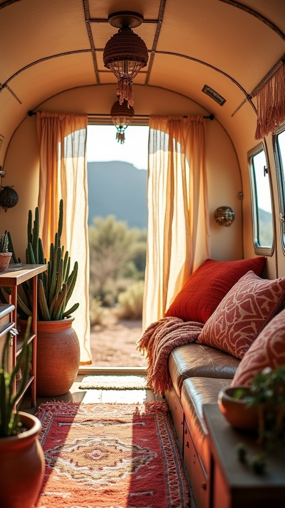 sunset themed airstream revival