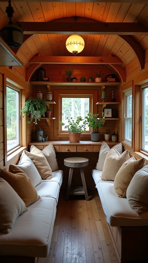 timber framed off grid campers