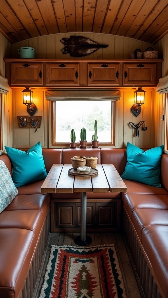 turquoise and copper decor