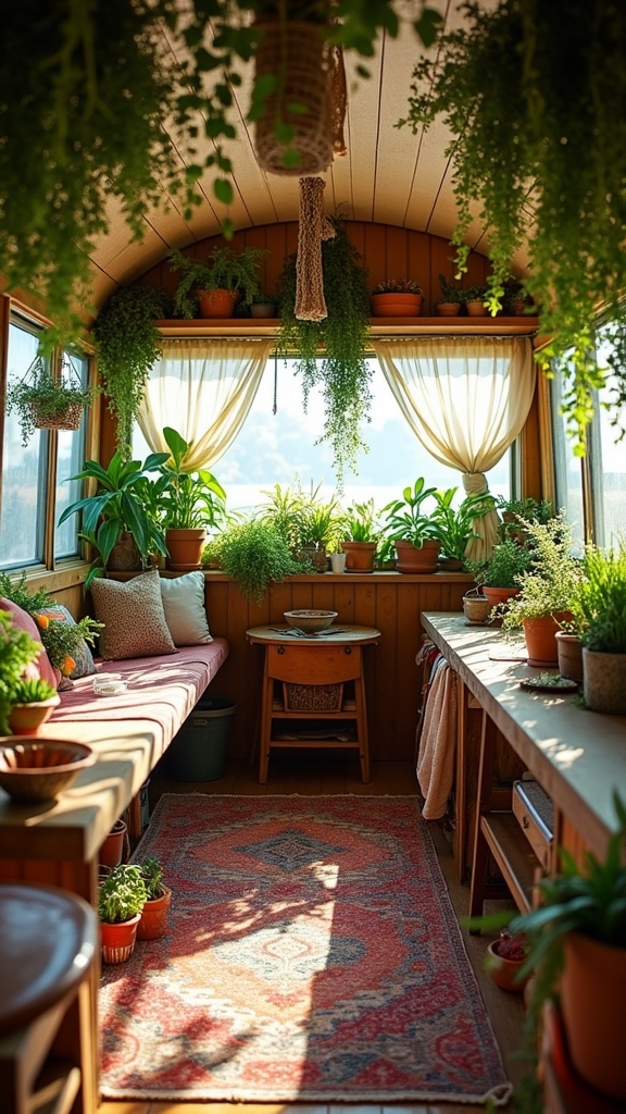 verdant retreat with plants