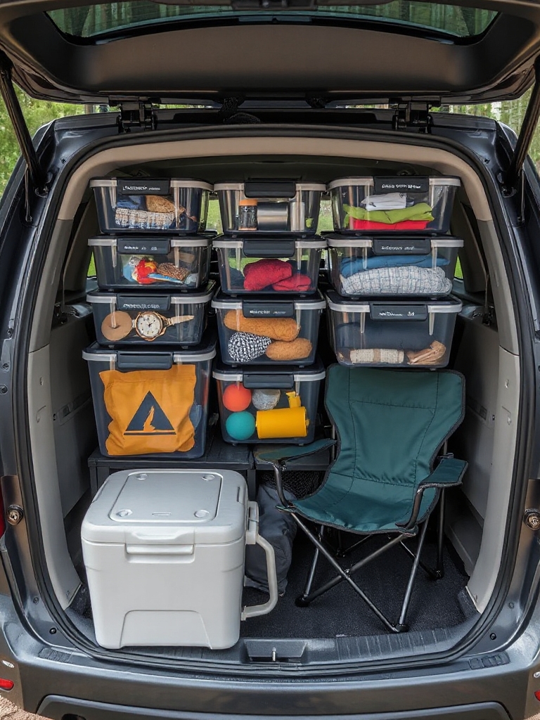 versatile stackable camping storage