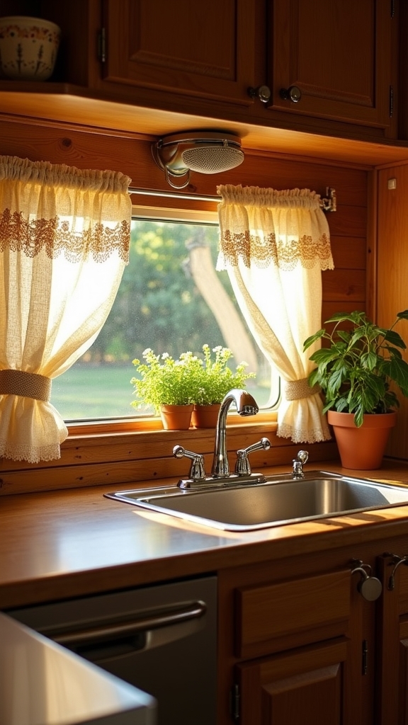 vintage camper window treatments