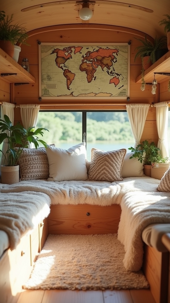 vintage map wall decor