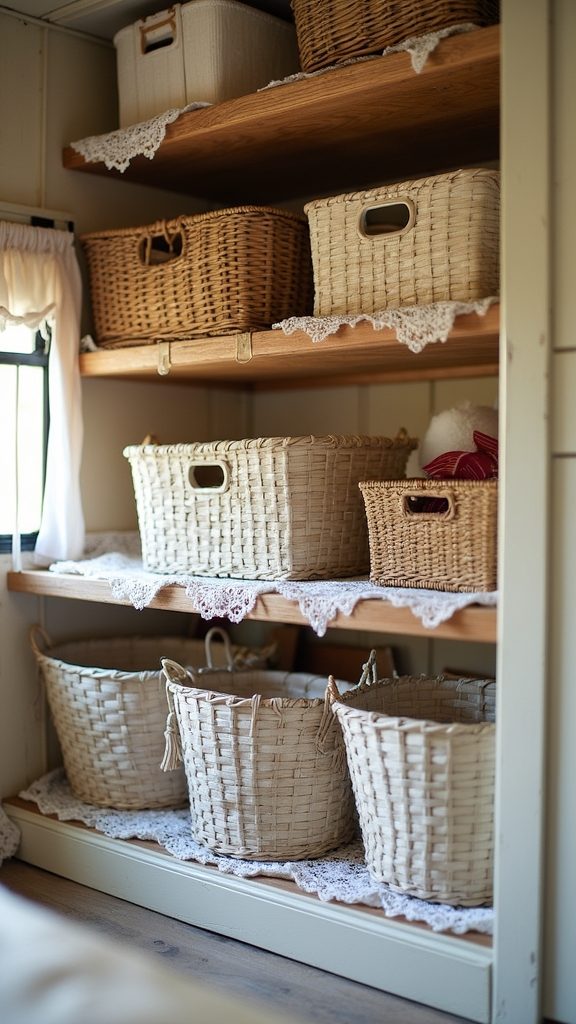 vintage storage basket options