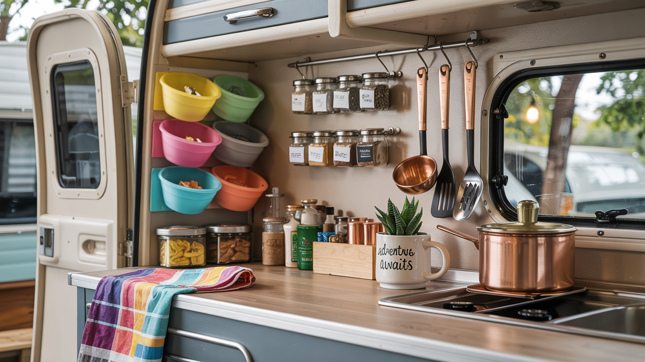 How to Organize a Small Camping Trailer Kitchen Like a Pro