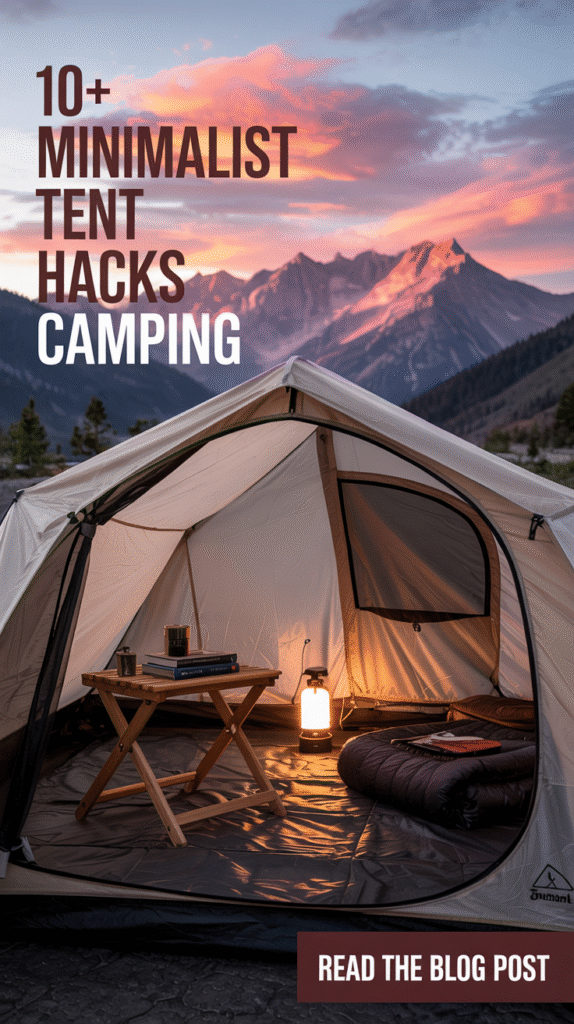 Minimalist Tent Camping Set Up Ideas for Light Packers