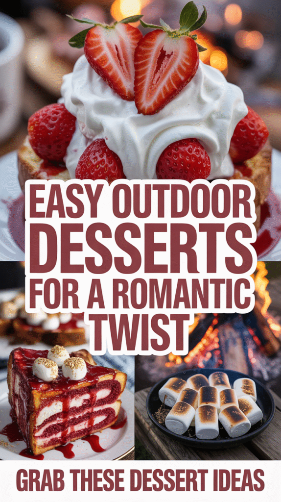 Campfire Strawberries With Bailey's Whipped Cream