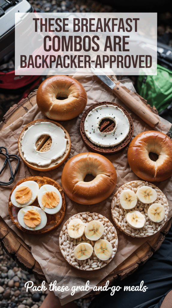 Bagels With Cream Cheese and Toppings