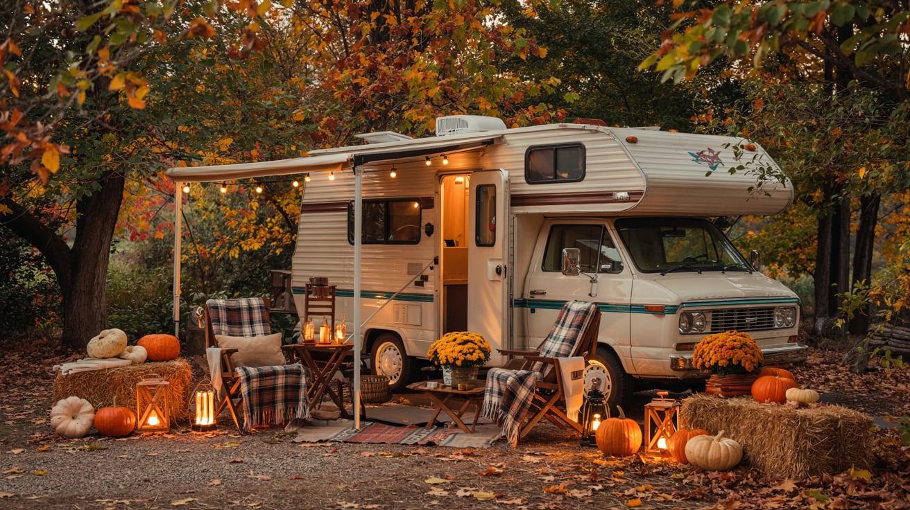 35+ Outdoor Fall Camper Décor Ideas for Your RV Campsite