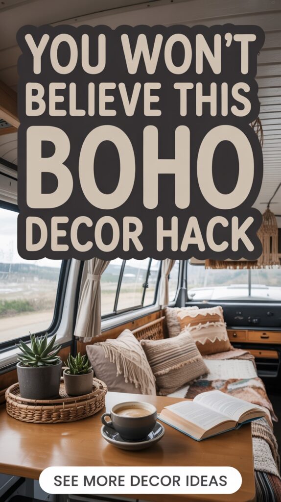 Boho Camper Decor for Free-Spirited Vibes