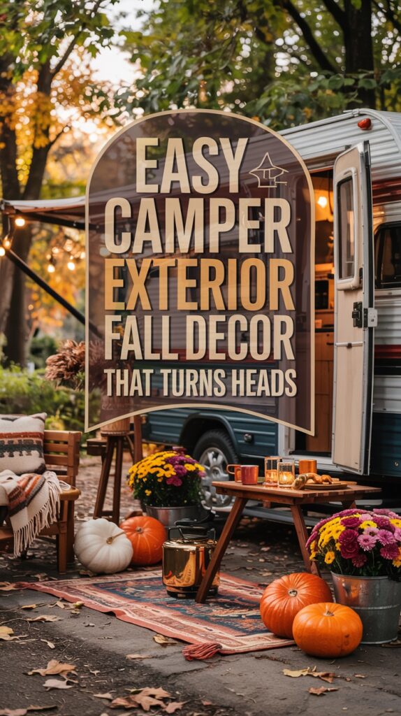 Camper Fall Decorating Ideas for the Exterior That Pop