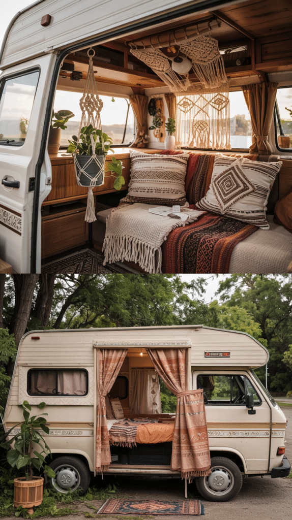 DIY Macramé and Decor Projects for Your Hippie Camper