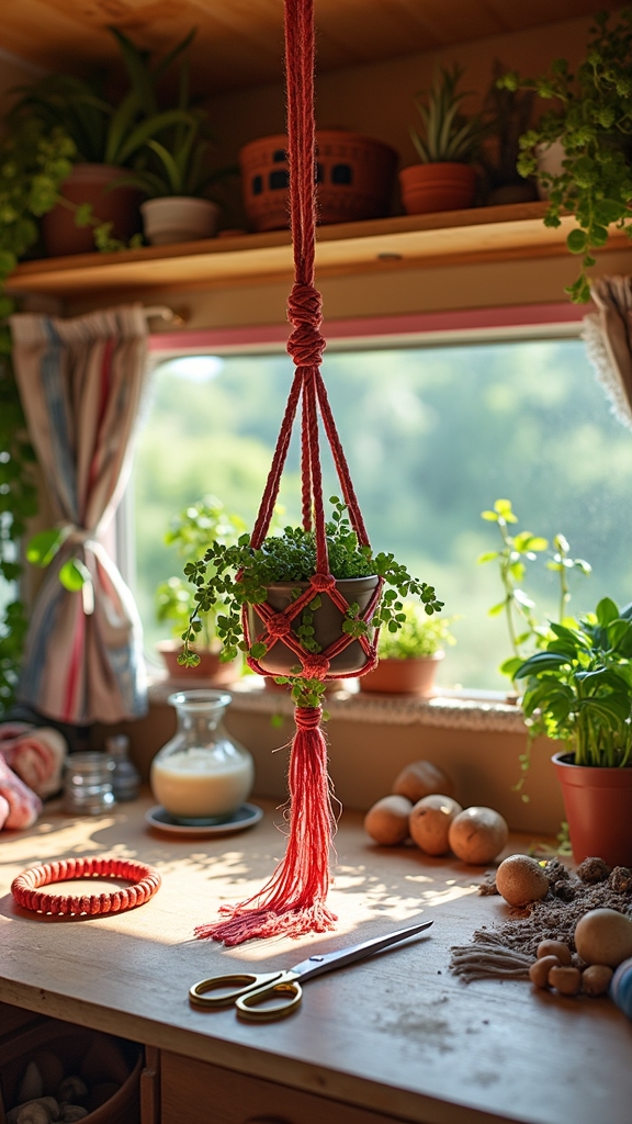 Designing a Macramé Plant Hanger