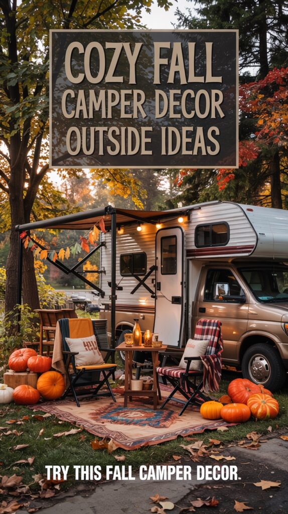 Fall Camper Decor Ideas Outside That Set the Seasonal Mood