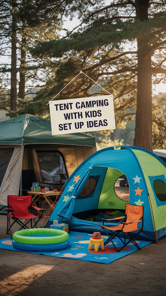 Family-Friendly Tent Camping Set Up Ideas with Kids