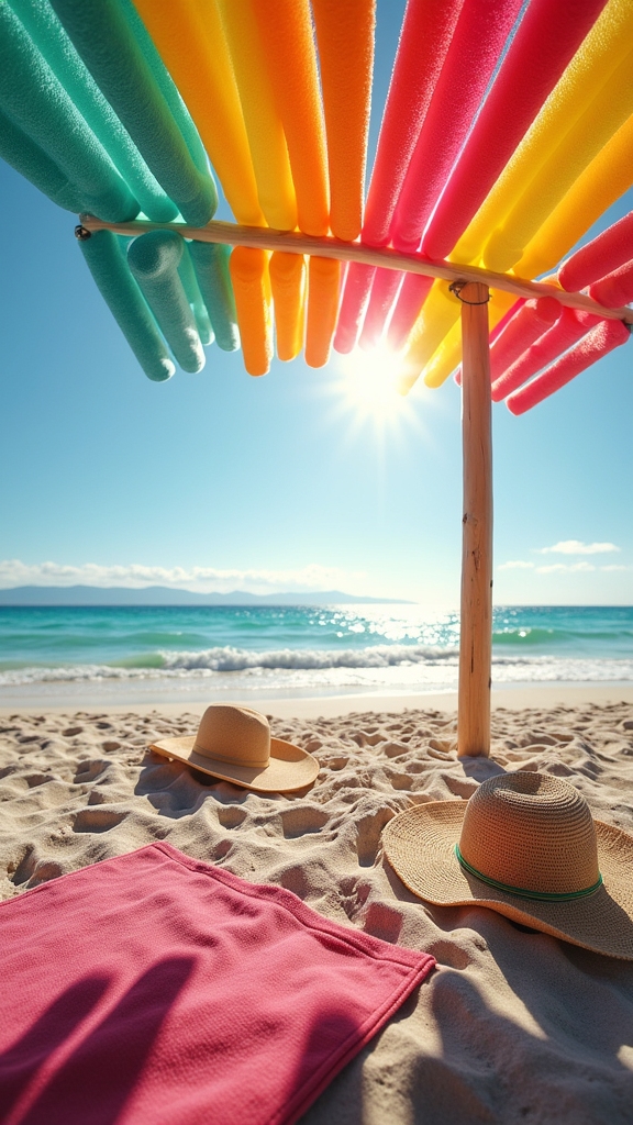Use a Pool Noodle for Shade