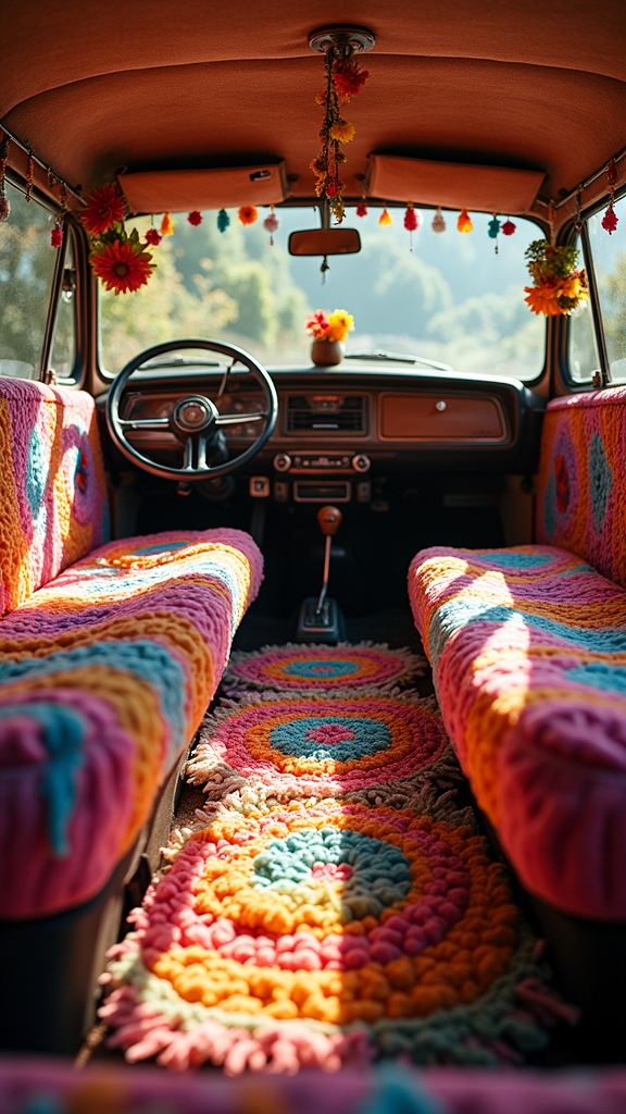 Flower Power Floor Mats
