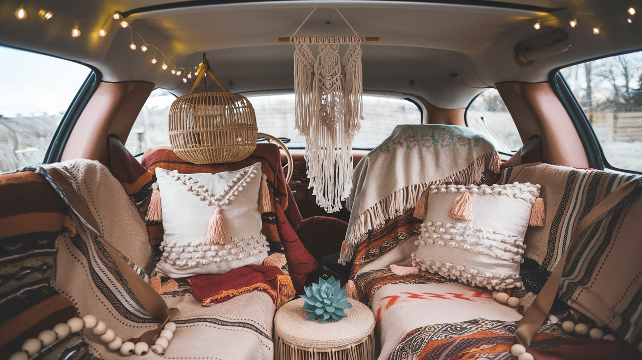 How to Create a Boho Vibe Inside Your Hippie Car