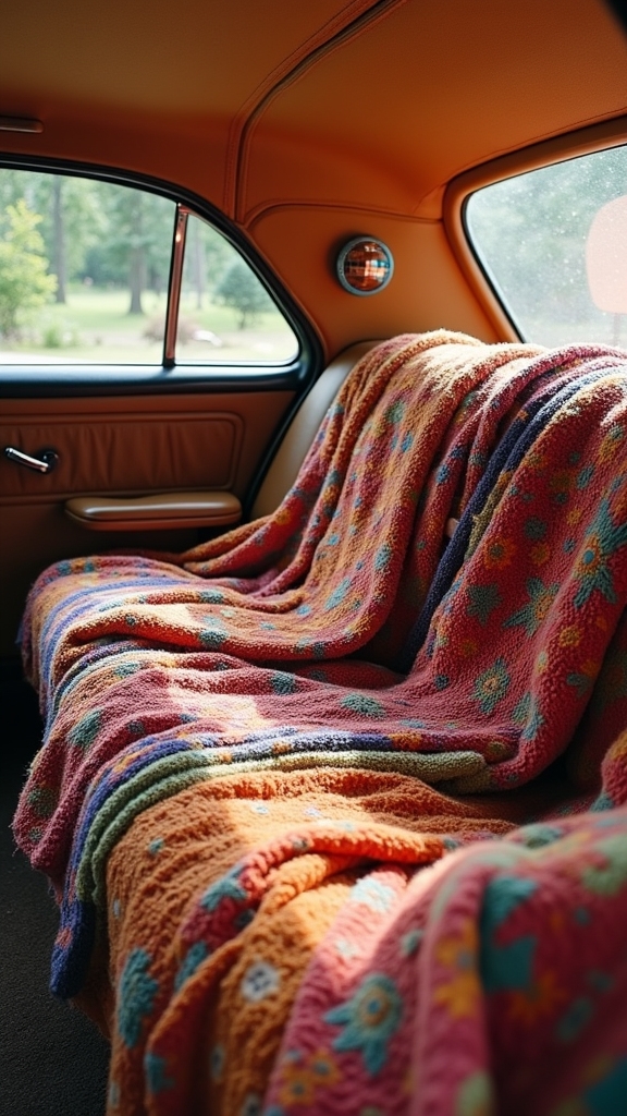 Layer With Throw Blankets