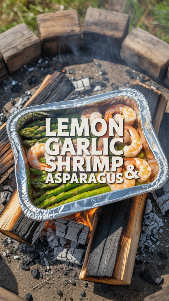 Lemon Garlic Shrimp and Asparagus Foil Packets