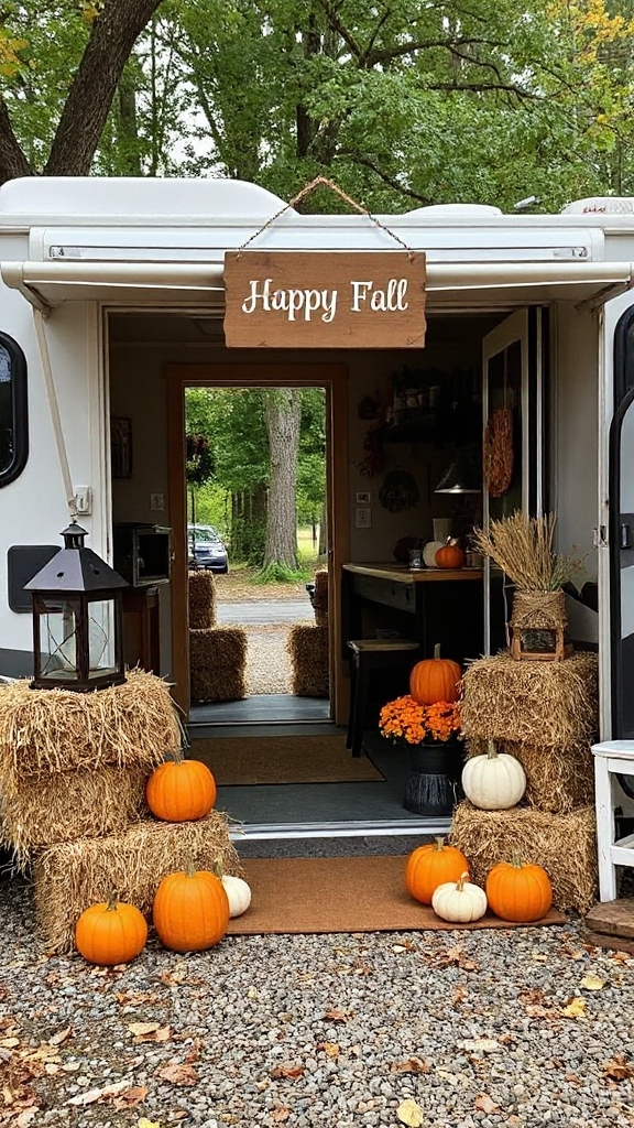 Creating a Welcoming Fall Entryway for Your RV