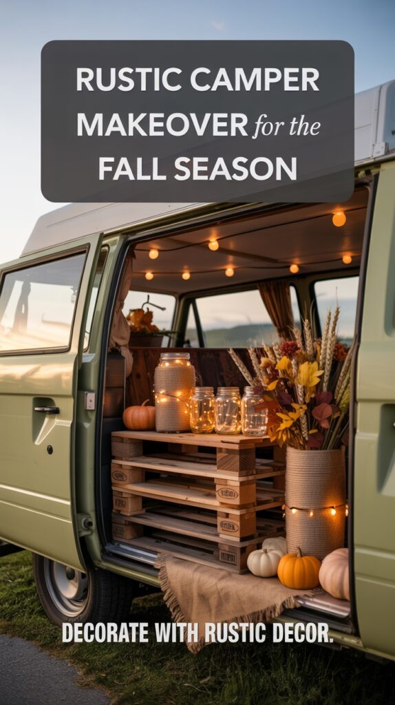 Rustic Camper Decor Perfect for an Autumn Campsite