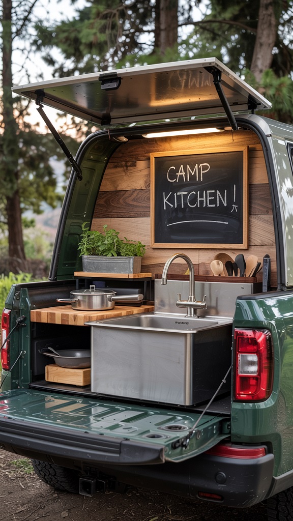 Setting Up a Portable Kitchen