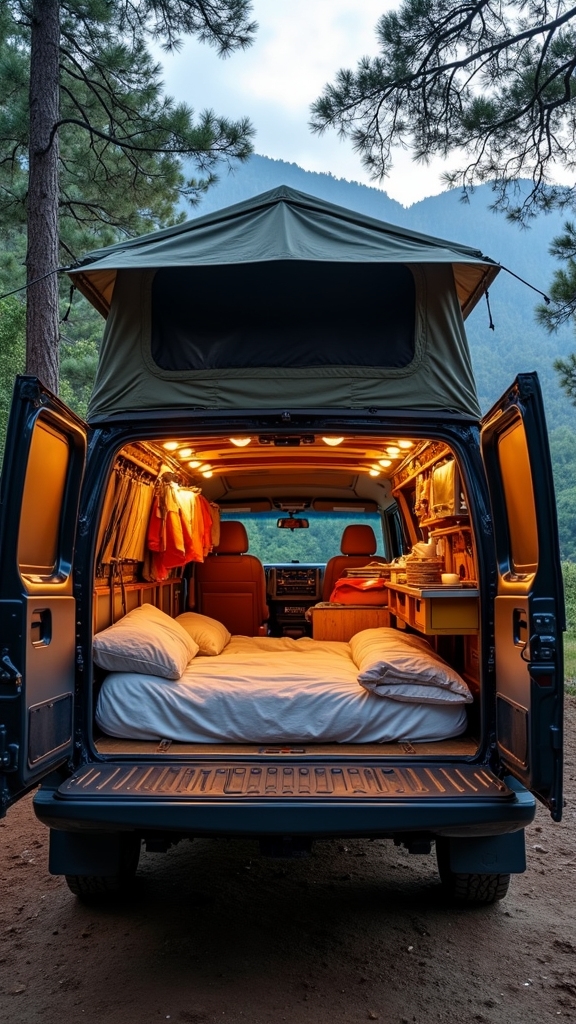 Utilizing a Rooftop Tent for Extra Space