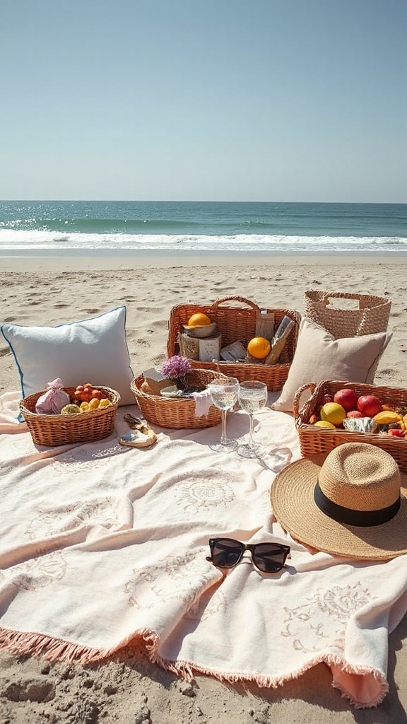 beach blanket picnic shade