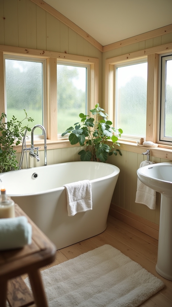 calming caravan bathroom oasis