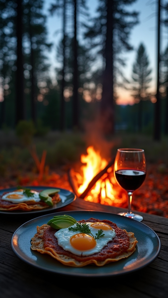 campfire spicy egg breakfast