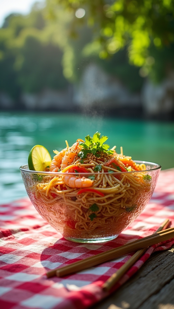 chilled noodle salad variations