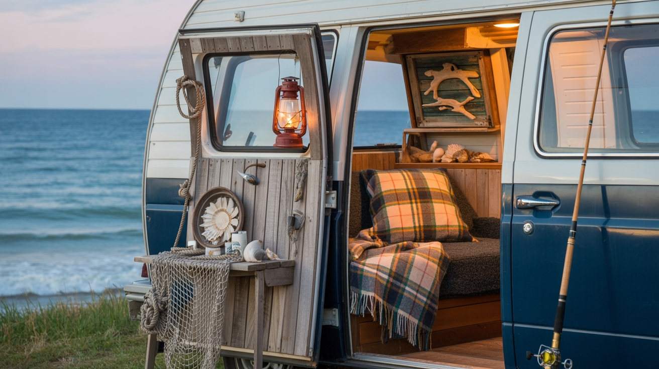 The Fisherman Aesthetic: Coastal Camper Decor That’s Rugged, Cozy & Cool
