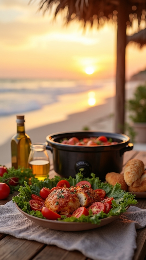 creamy tuscan chicken dinner