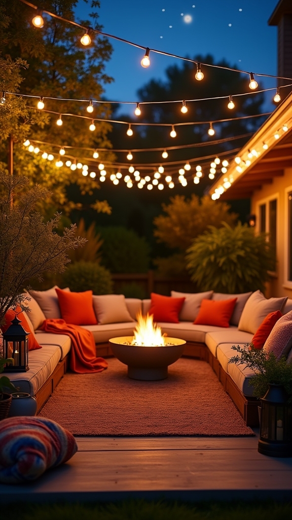 create magical outdoor ambiance