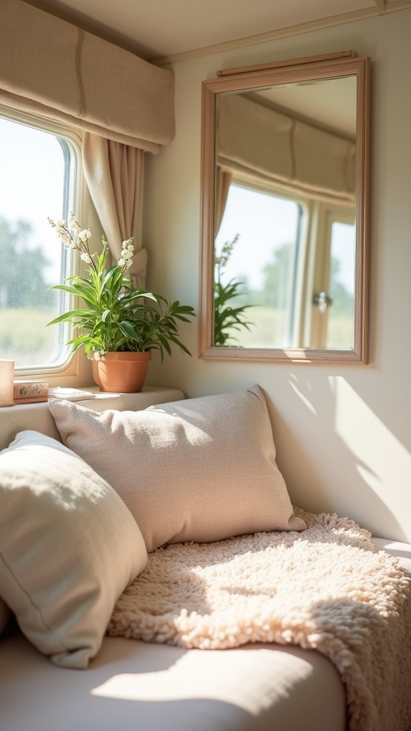 enhance space with mirrors