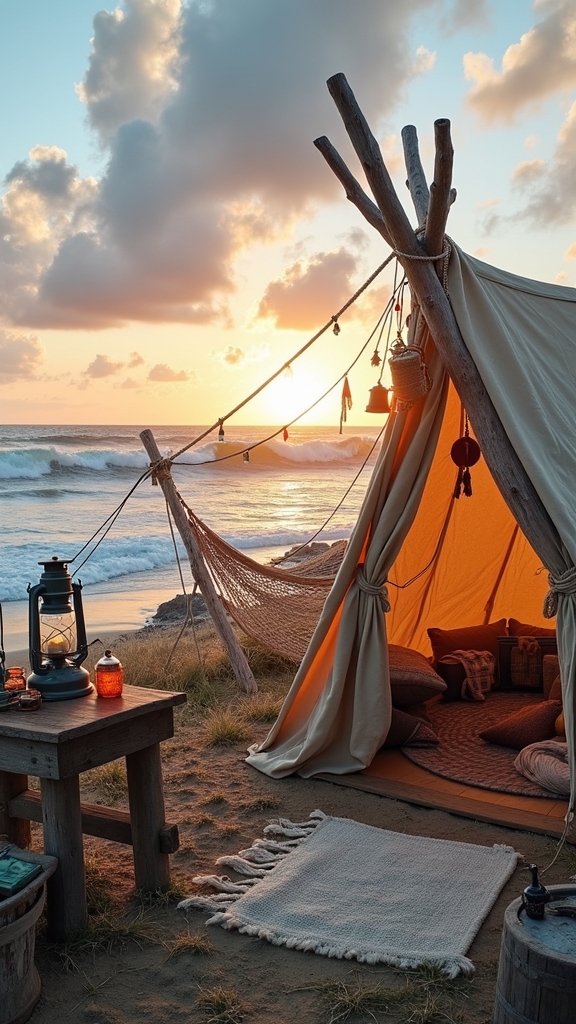 fisherman inspired outdoor setup