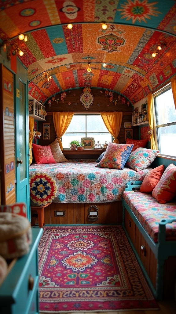 maximalist camper diy decor