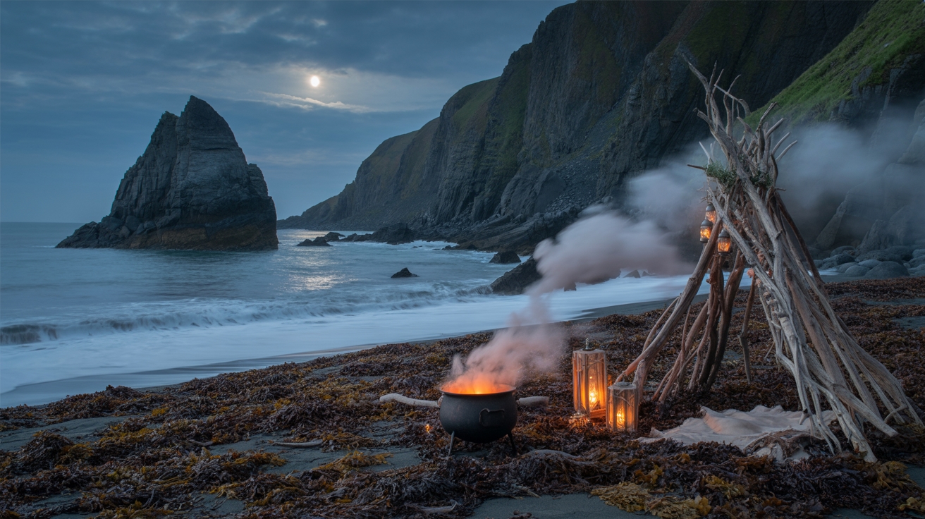 Sea Witch Camping: Dark, Moody Coastal Vibes for Your Next Beach Trip