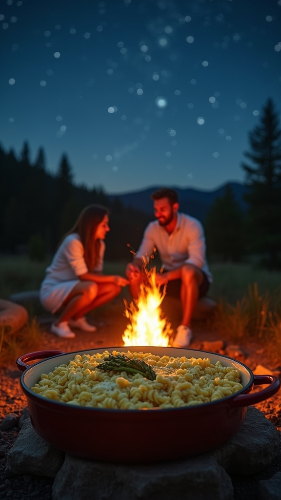 one pot cheesy asparagus