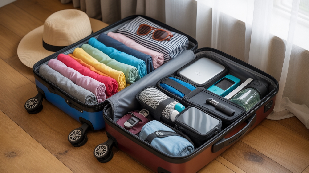 optimize suitcase packing space