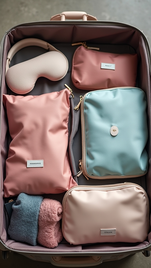 organized packing for travel