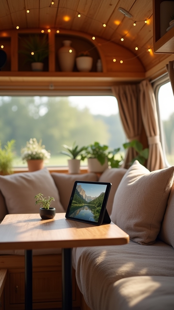 portable entertainment for caravans