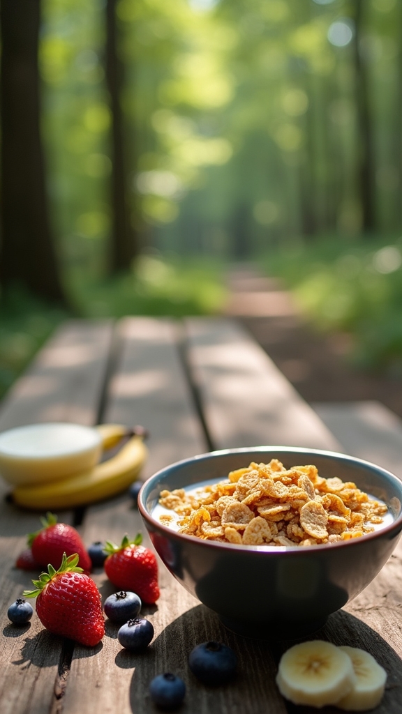 quick nutritious campsite breakfast